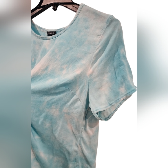 Torrid short sleeve tee | blue tie dye | Woman's XL | Torrid 1 | - Picture 4 of 7